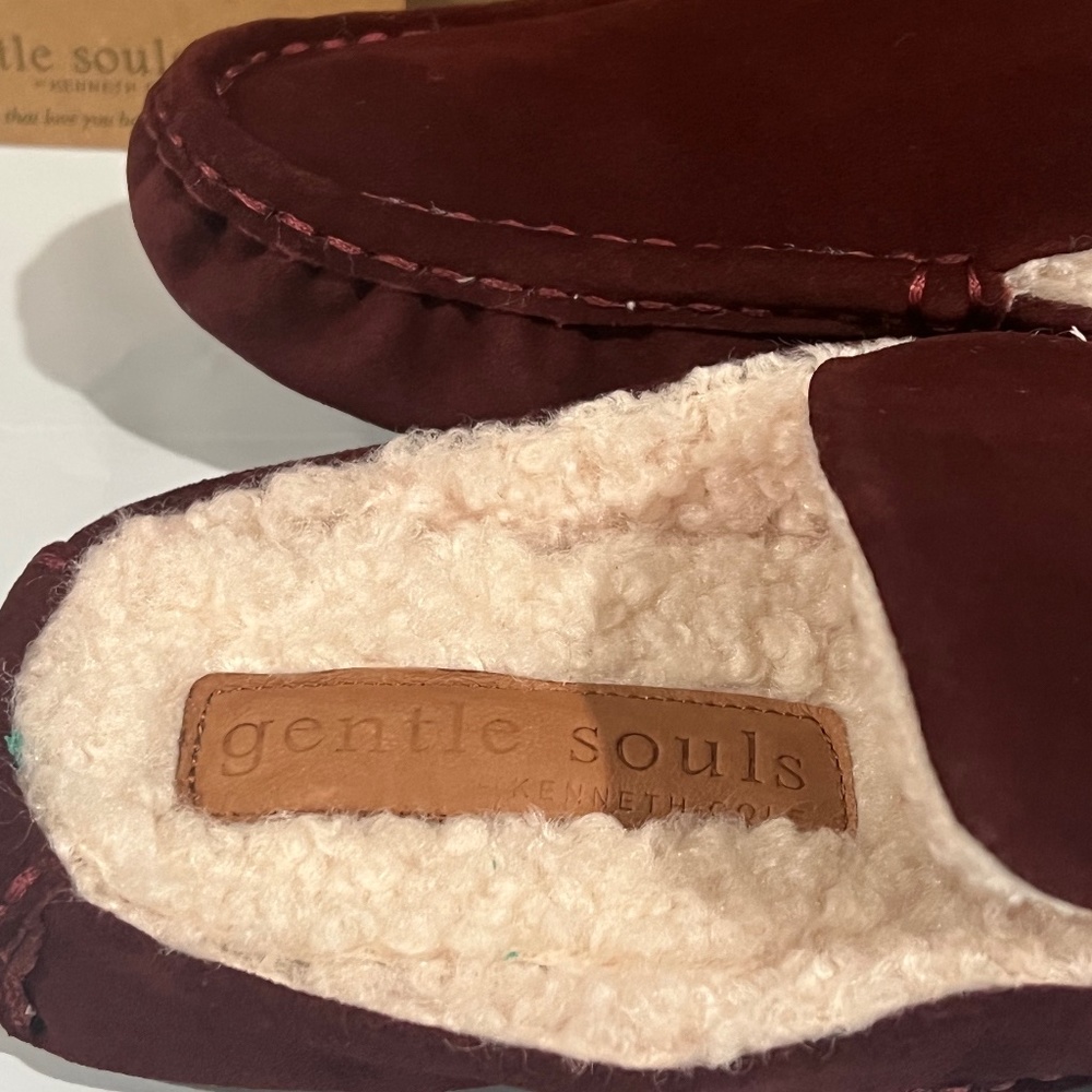NIB Gentle Souls Mina Driver Mule Cozy by Kenneth Cole INDOOR OUTDOOR SHOES - Picture 2 of 14